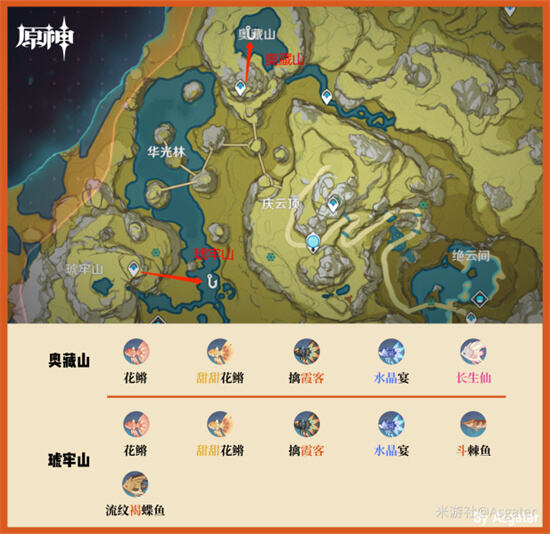 《原神》钓鱼点位置大全