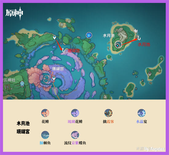 《原神》钓鱼点位置大全