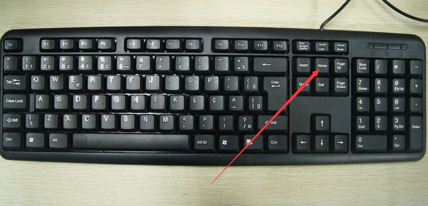 其实由于电脑品牌型号,键盘结构的不同,home键的位置也有所不同