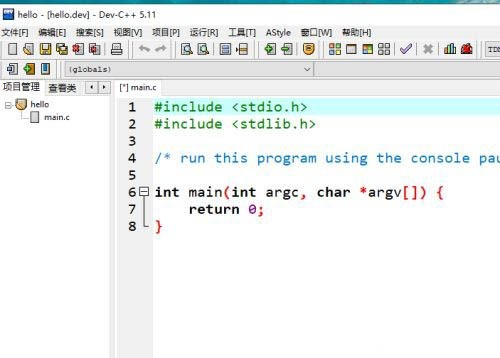 Dev C++怎么创建c语言项目？Dev C++创建c语言项目流程